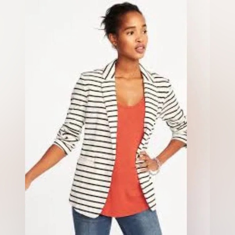 Old Navy striped Sweater Blazer NWOT XXL